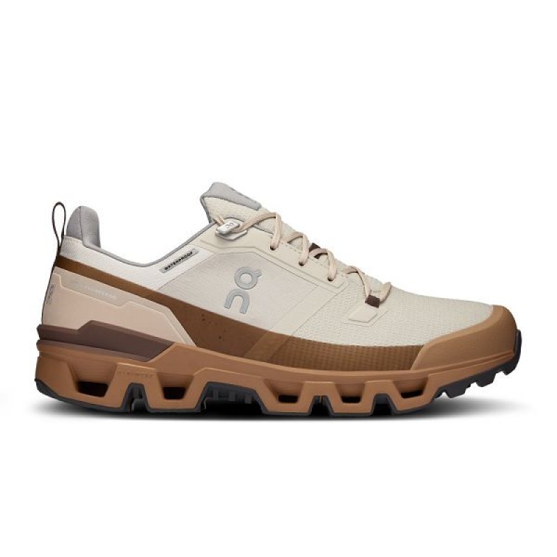 Men\'s On Running Cloudwander Waterproof Hiking Shoes Beige / Brown | 9304815_MY