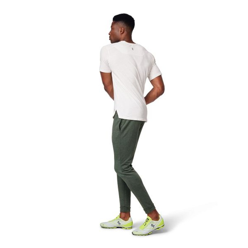 Men's On Running Comfort-T 2 T Shirts White | 3127596_MY