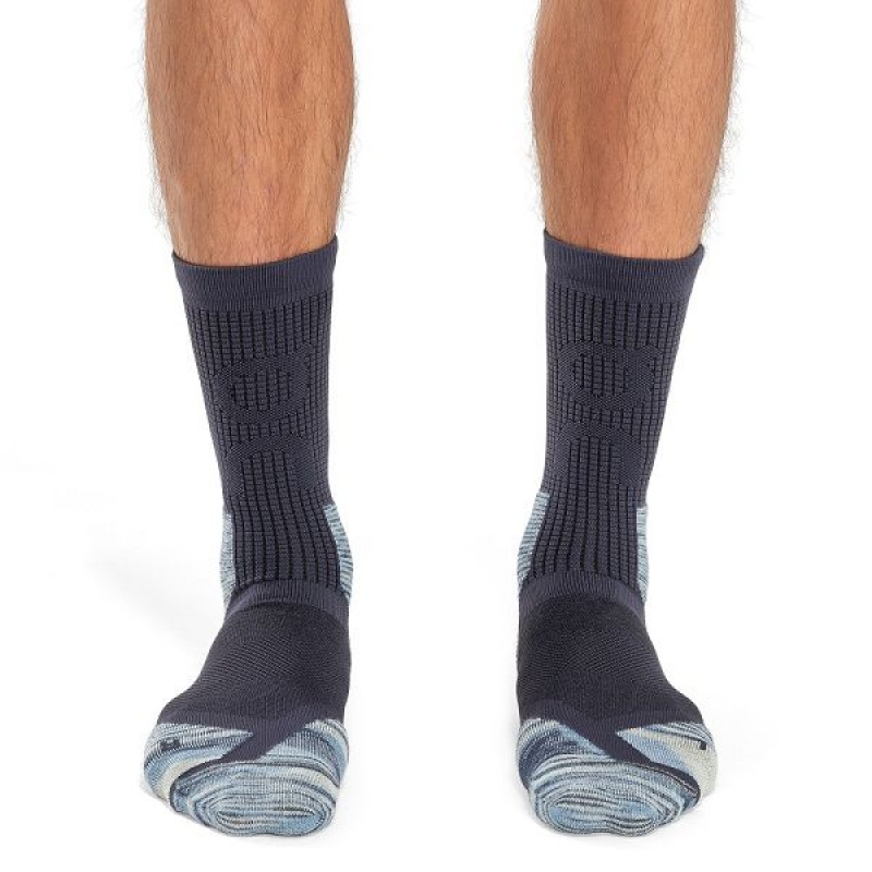 Men's On Running Explorer Merino Socks Navy | 7869423_MY