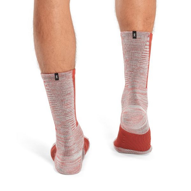 Men's On Running Explorer Merino Socks Red | 9583014_MY