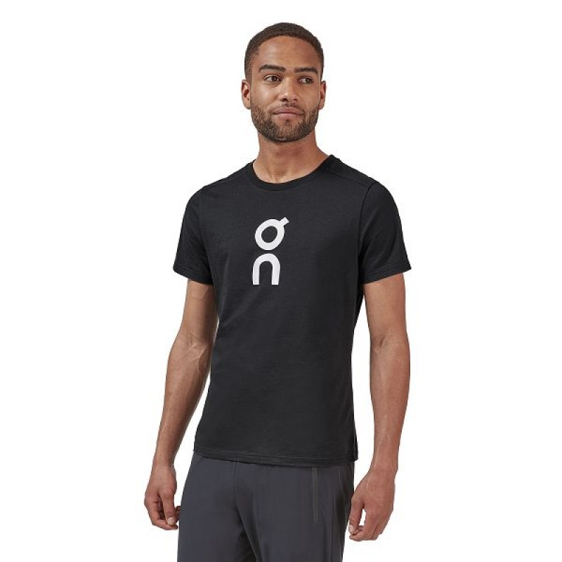 Men\'s On Running Graphic-T 1 T Shirts Black | 8091735_MY