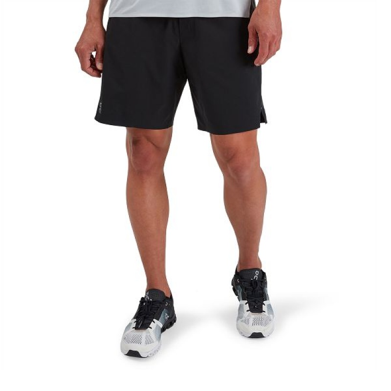Men\'s On Running Hybrid 2 Shorts Black | 9102573_MY