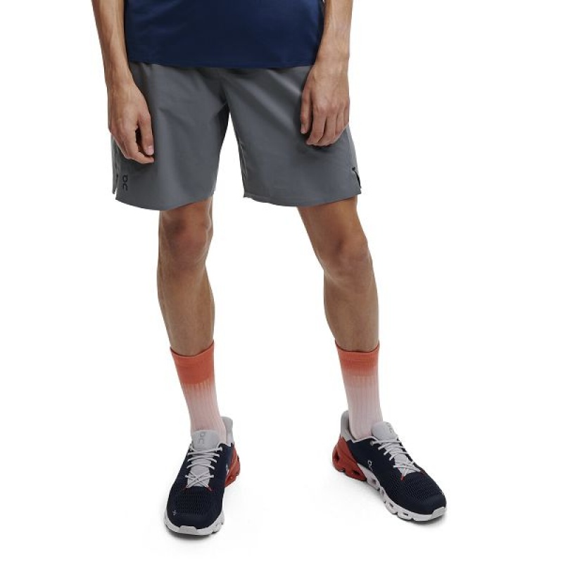 Men\'s On Running Hybrid 2 Shorts Grey | 1563290_MY