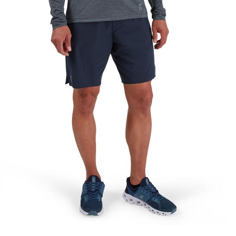 Men\'s On Running Hybrid 2 Shorts Navy | 8956271_MY
