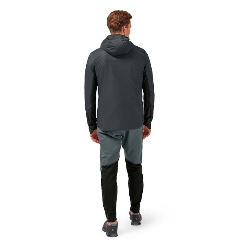 Men's On Running Insulator Jackets Grey / Black | 1329675_MY