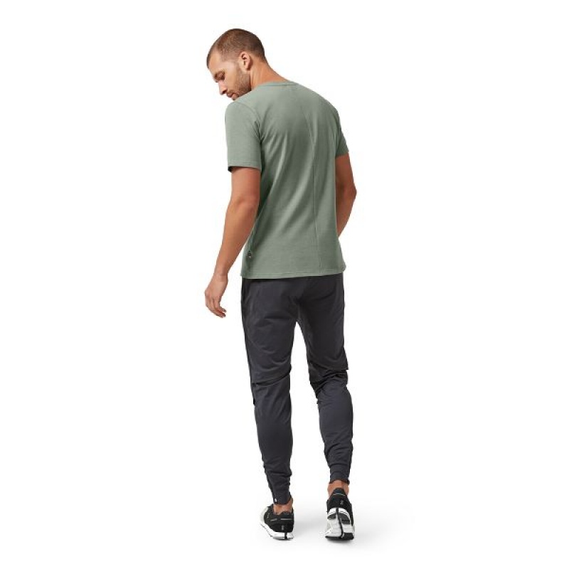 Men's On Running On-T 1 T Shirts Green | 4167023_MY