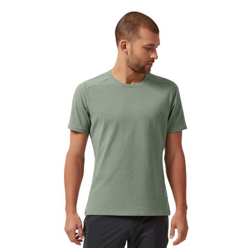 Men\'s On Running On-T 1 T Shirts Green | 4167023_MY