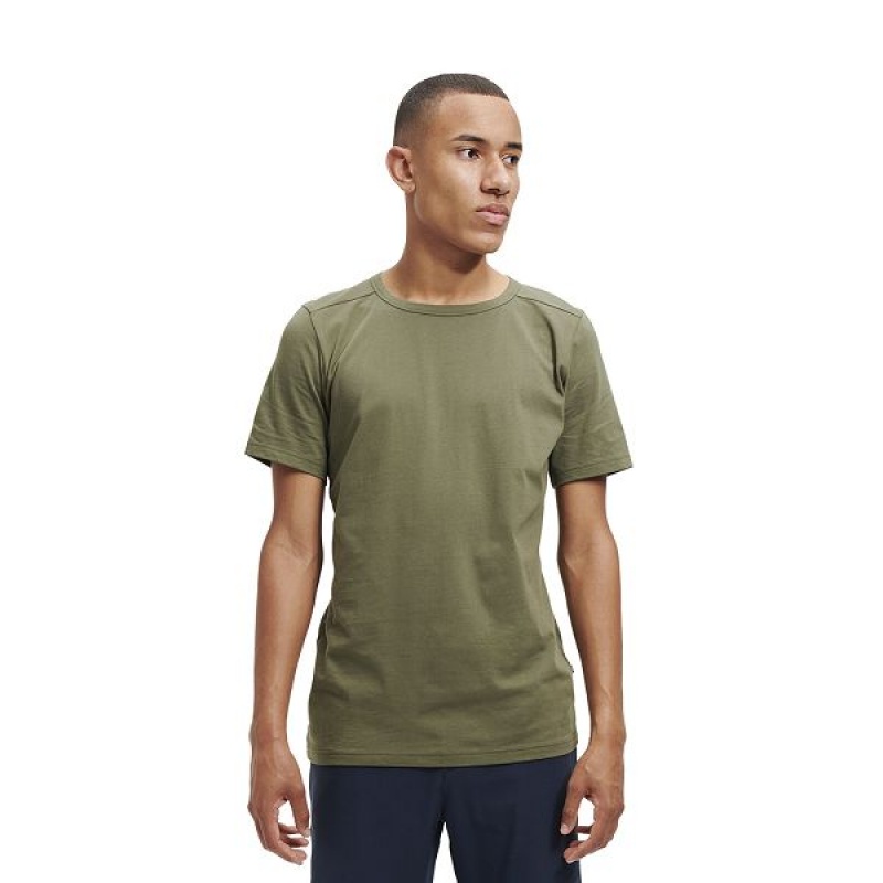 Men\'s On Running On-T 2 T Shirts Olive | 2165893_MY