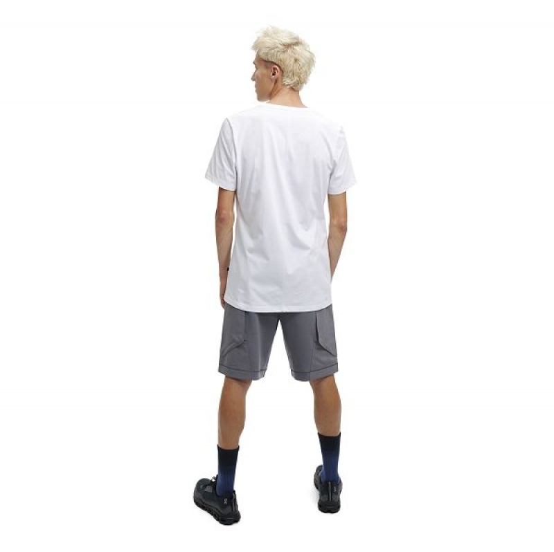 Men's On Running On-T 2 T Shirts White | 5136280_MY