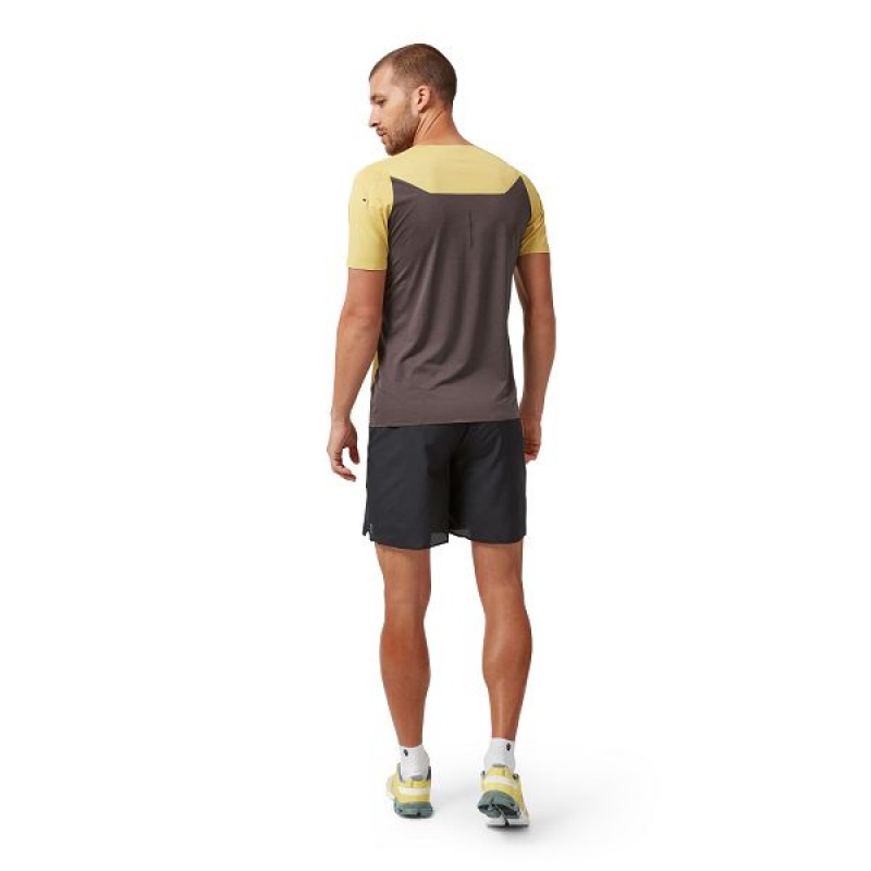 Men's On Running Performance-T 4 T Shirts Mustard | 4251038_MY