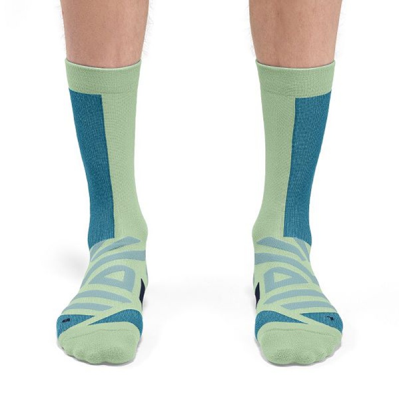 Men's On Running Performance High Socks Green | 1950263_MY