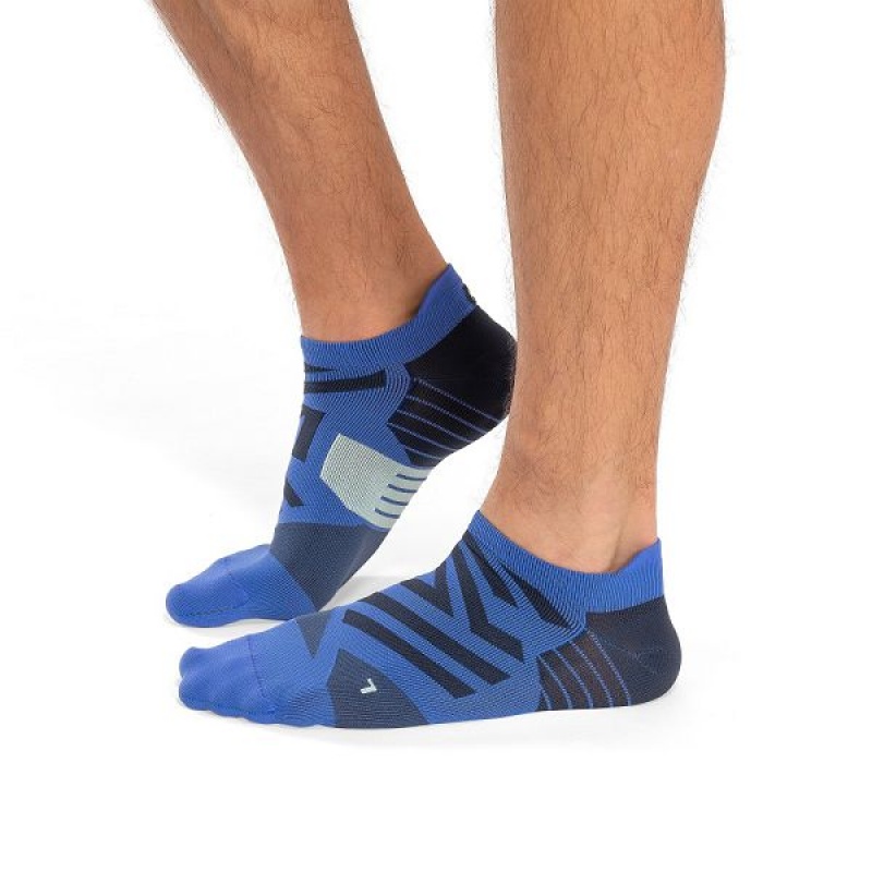 Men\'s On Running Performance Low Socks Blue | 7516948_MY
