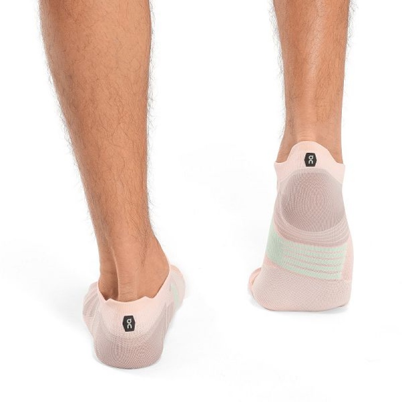 Men's On Running Performance Low Socks Pink / Green | 9671053_MY