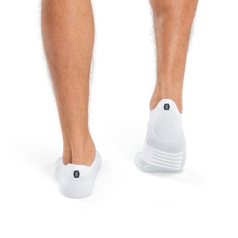 Men's On Running Performance Low Socks White | 8427056_MY