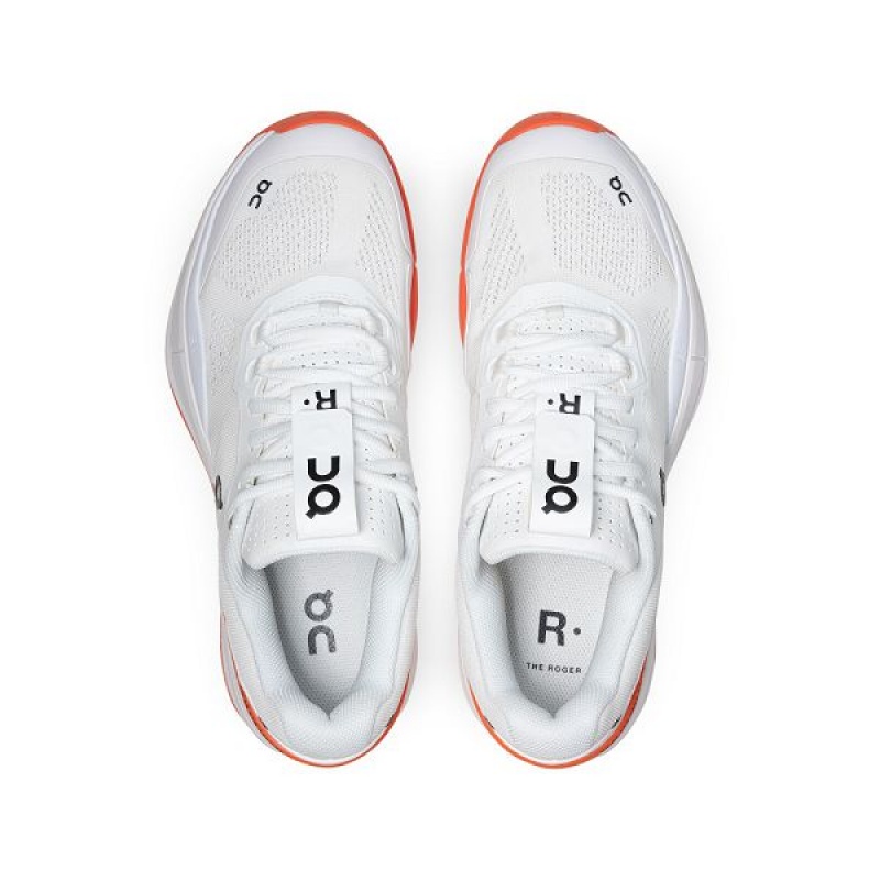 Men's On Running THE ROGER Pro Clay Tennis Shoes White / Orange | 9872140_MY