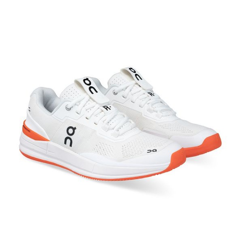 Men's On Running THE ROGER Pro Clay Tennis Shoes White / Orange | 9872140_MY