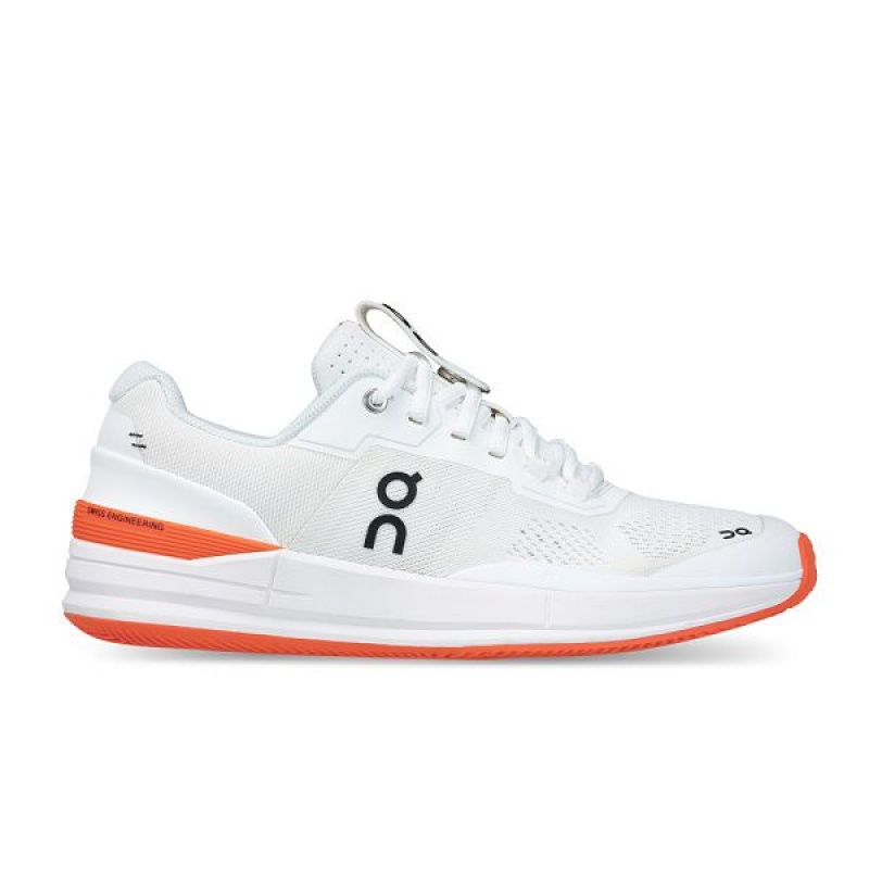 Men\'s On Running THE ROGER Pro Clay Tennis Shoes White / Orange | 9872140_MY