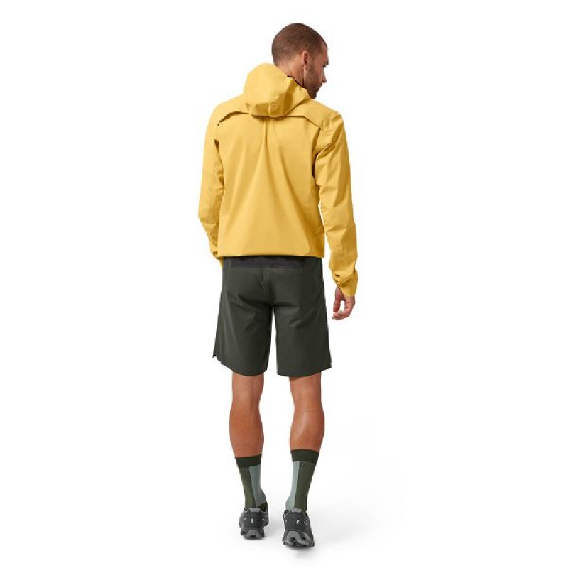 Men's On Running Waterproof Shorts Grey | 8251067_MY
