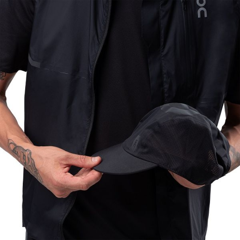 Men's On Running Zero Caps Black | 8031562_MY