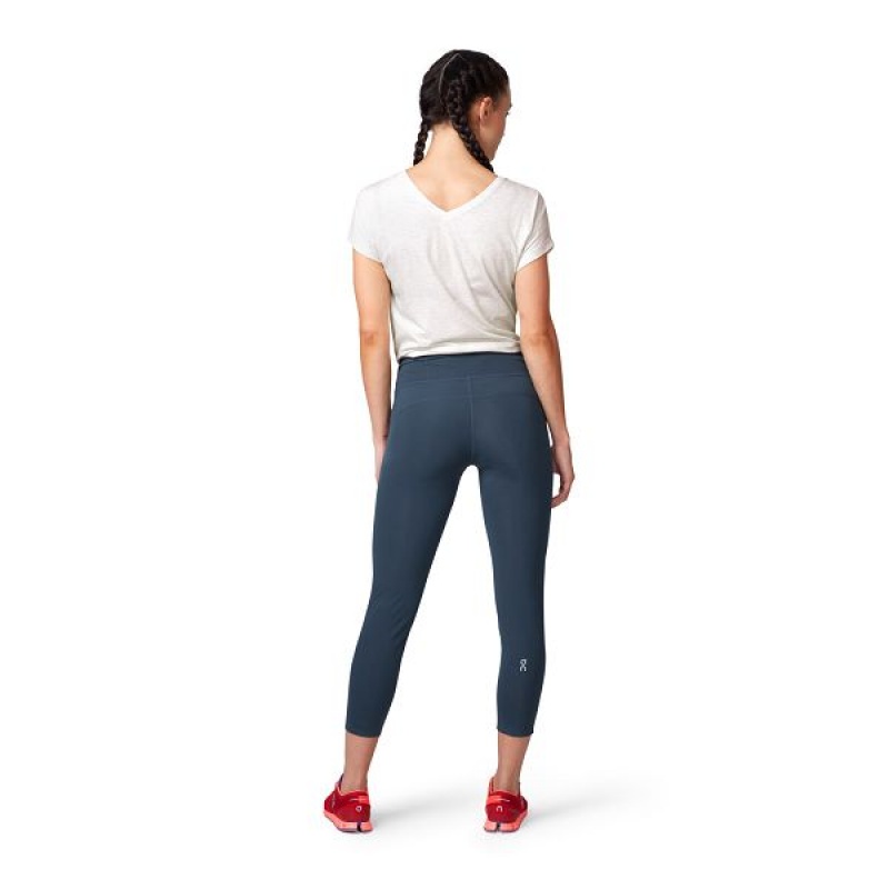 Women's On Running 7/8 Pants Navy | 8703924_MY