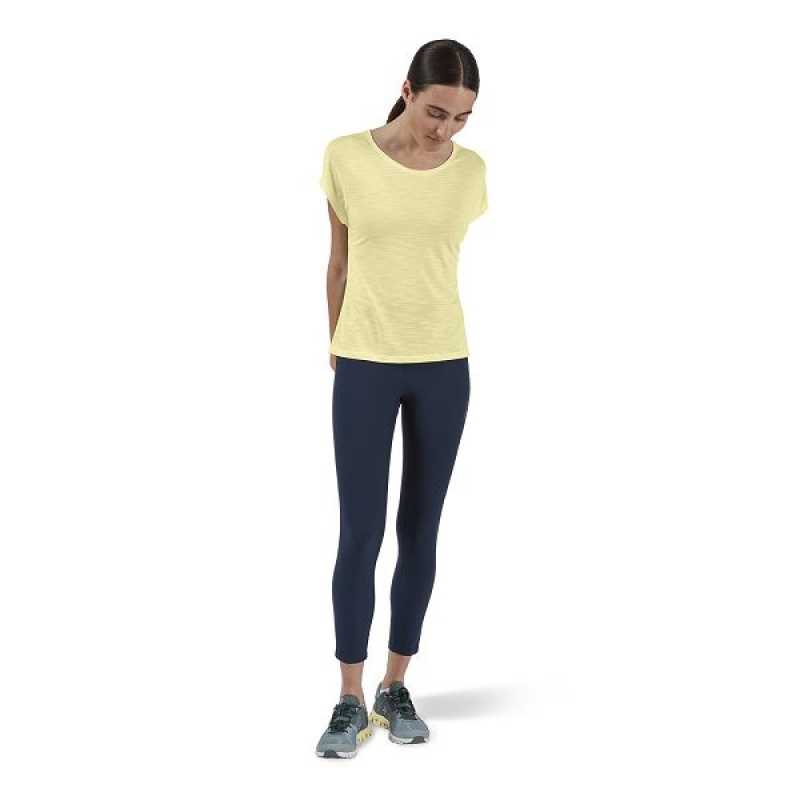 Women's On Running Active-T Flow T Shirts Light Green | 5124973_MY