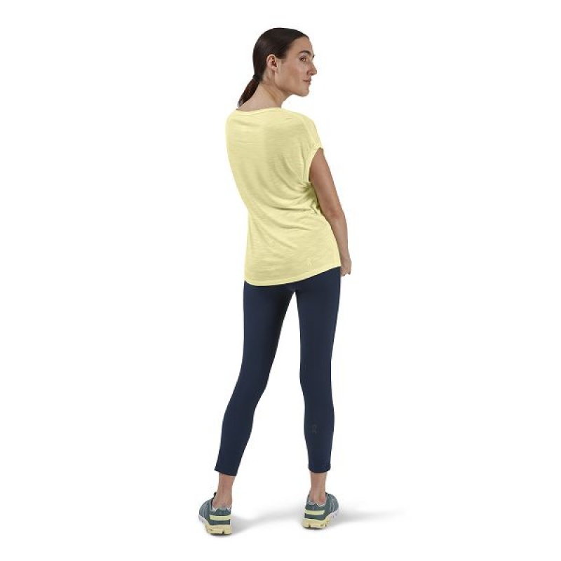 Women's On Running Active-T Flow T Shirts Light Green | 5124973_MY