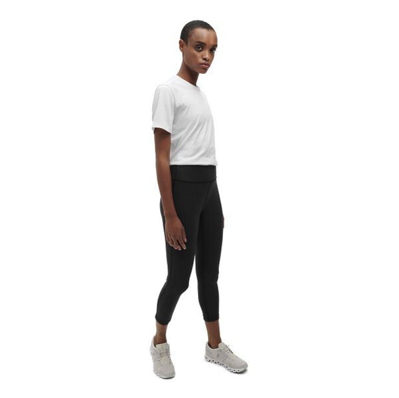 Women's On Running Active Pants Black | 5019372_MY