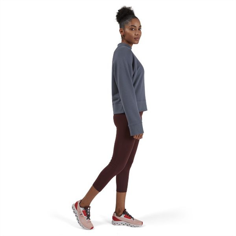 Women's On Running Active Pants Burgundy | 5384609_MY