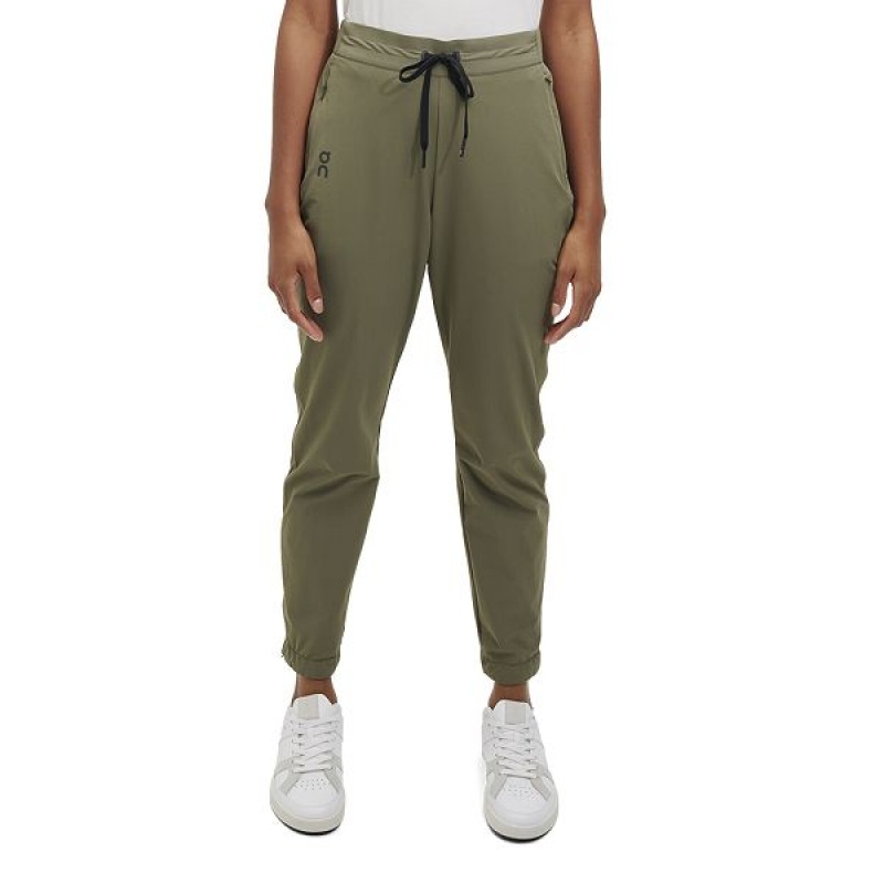 Women\'s On Running Active Pants Olive | 1847396_MY