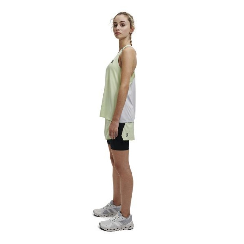 Women's On Running Active Shorts Green / Black | 6219584_MY