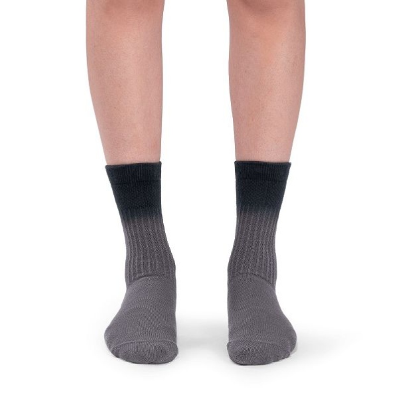 Women's On Running All-Day Socks Dark Grey / Black | 6817594_MY