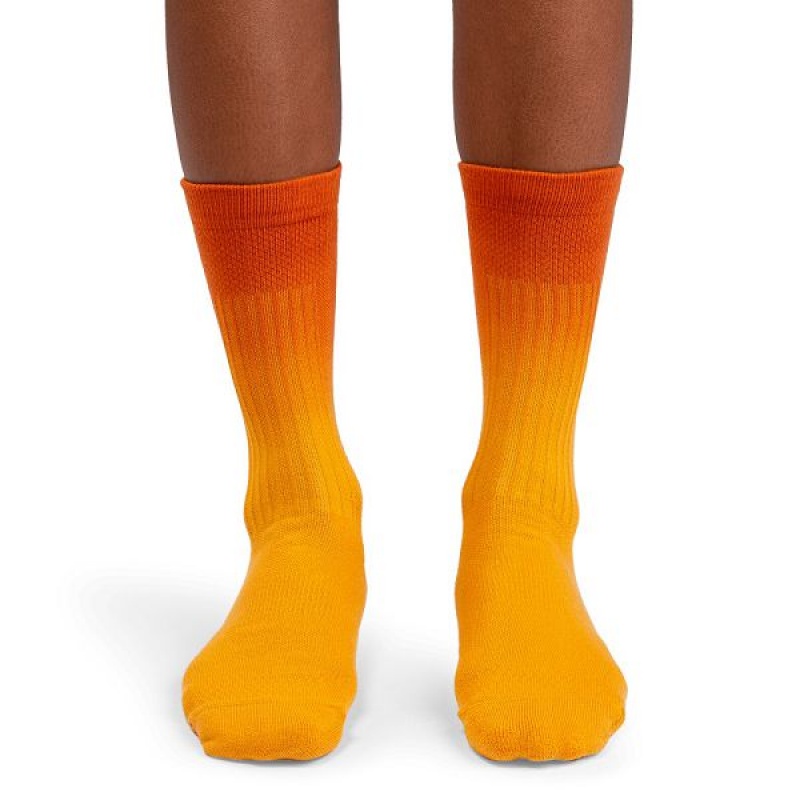 Women's On Running All-Day Socks Mango / Brown | 6013897_MY