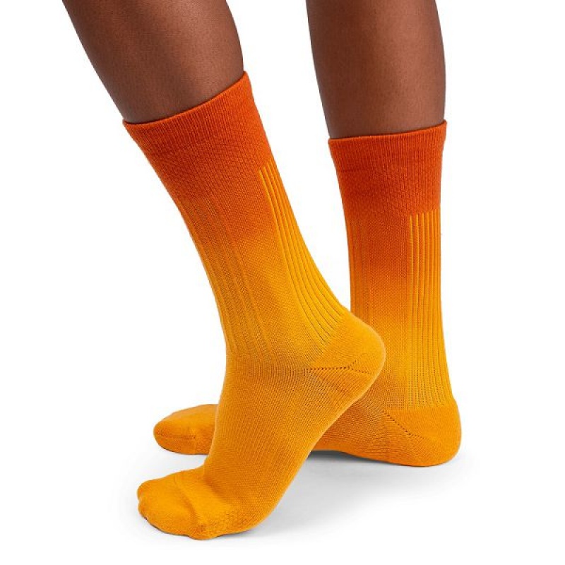 Women\'s On Running All-Day Socks Mango / Brown | 6013897_MY