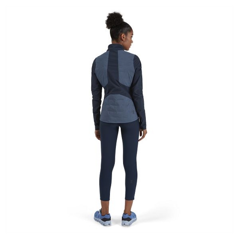 Women's On Running Climate Jackets Blue / Navy | 7908516_MY