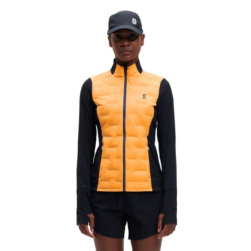 Women\'s On Running Climate Jackets Mango / Black | 7165408_MY