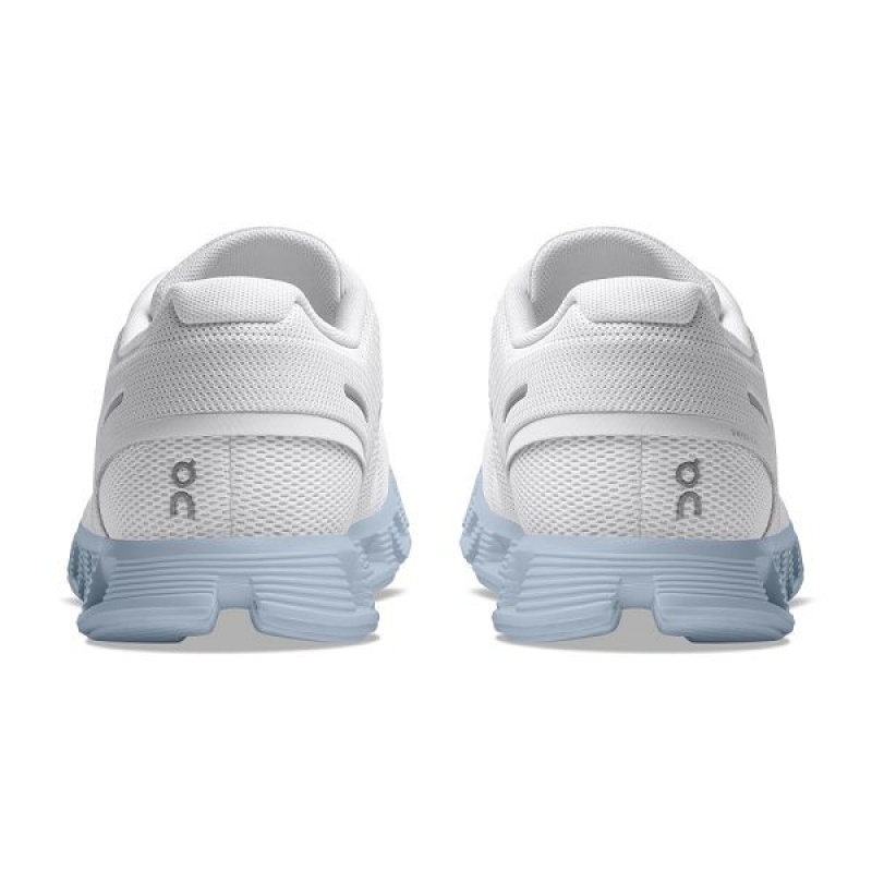 Women's On Running Cloud 5 Sneakers White / Blue | 5230681_MY