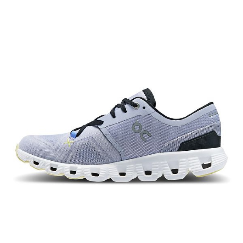 Women's On Running Cloud X 3 Road Running Shoes Purple / White | 1890762_MY