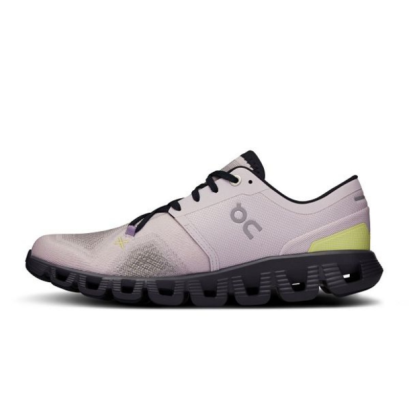 Women's On Running Cloud X 3 Road Running Shoes Pink | 5972148_MY