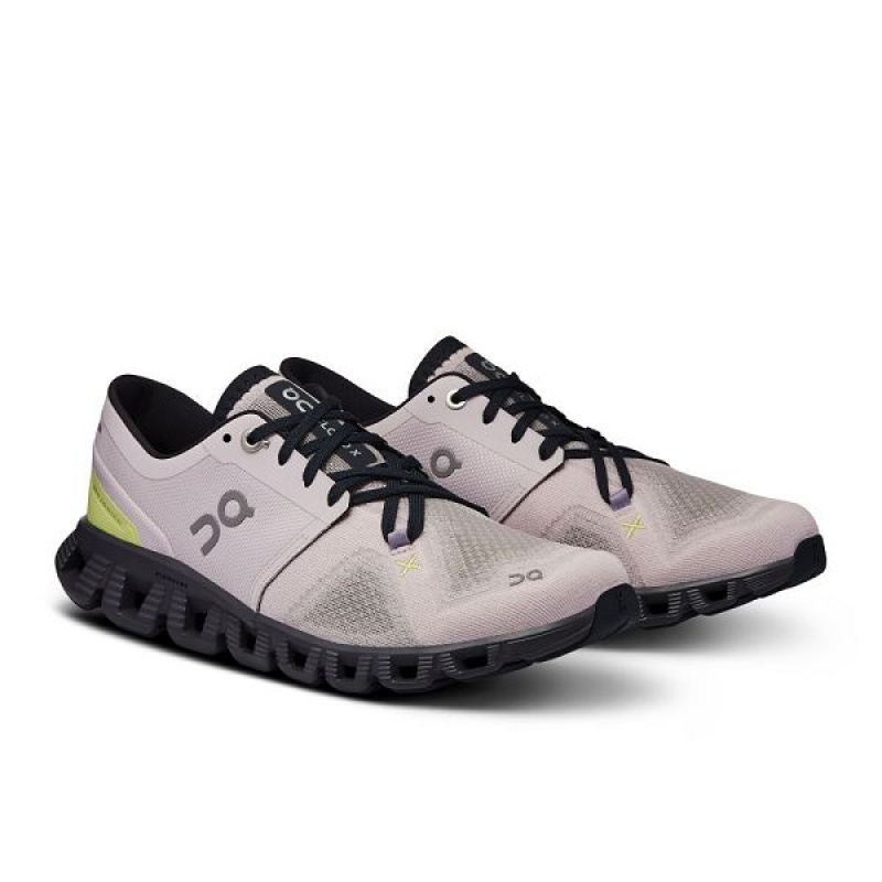 Women's On Running Cloud X 3 Road Running Shoes Pink | 5972148_MY