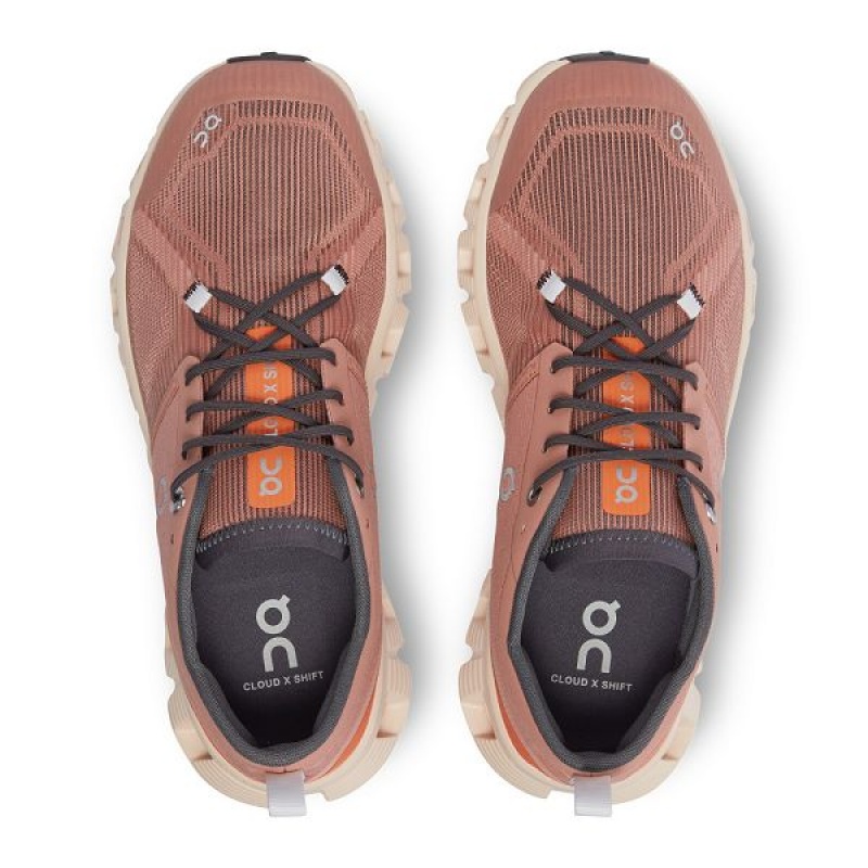 Women's On Running Cloud X 3 Shift Sneakers Apricot | 9480762_MY