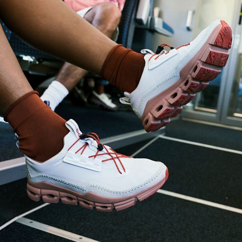 Women's On Running Cloudaway Walking Shoes Grey / Red | 6508792_MY
