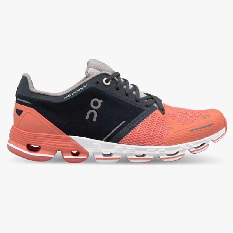 Women\'s On Running Cloudflyer 2 Running Shoes Orange / Navy | 8672395_MY