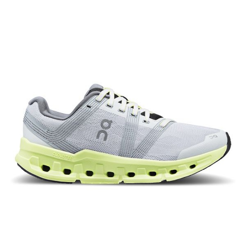 Women\'s On Running Cloudgo Wide Road Running Shoes Grey / Yellow | 7169320_MY