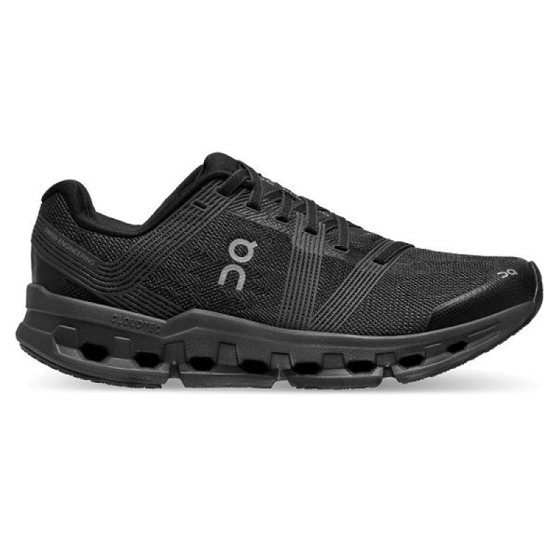 Women\'s On Running Cloudgo Wide Road Running Shoes Black | 2307148_MY