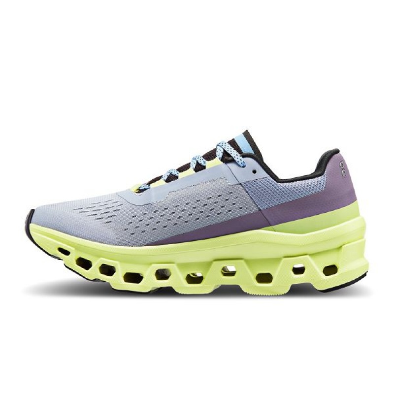 Women's On Running Cloudmonster Road Running Shoes Purple | 1325076_MY