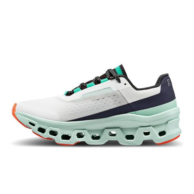 Women's On Running Cloudmonster Road Running Shoes White | 479285_MY