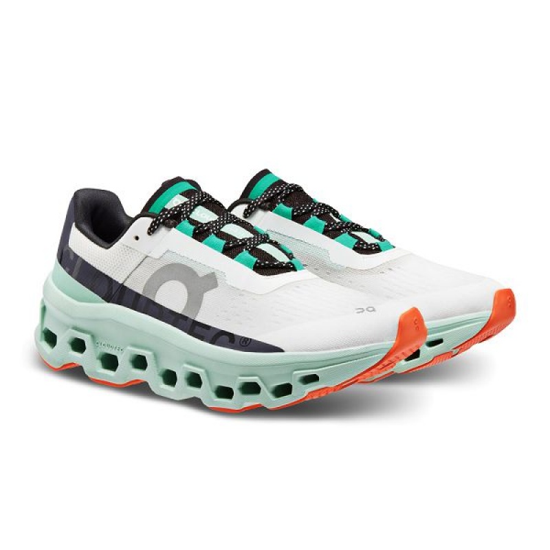 Women's On Running Cloudmonster Road Running Shoes White | 479285_MY