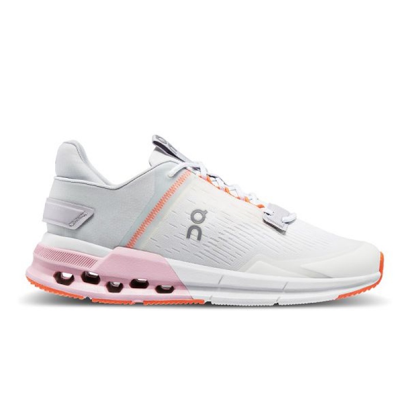 Women\'s On Running Cloudnova Flux Sneakers White | 9238476_MY