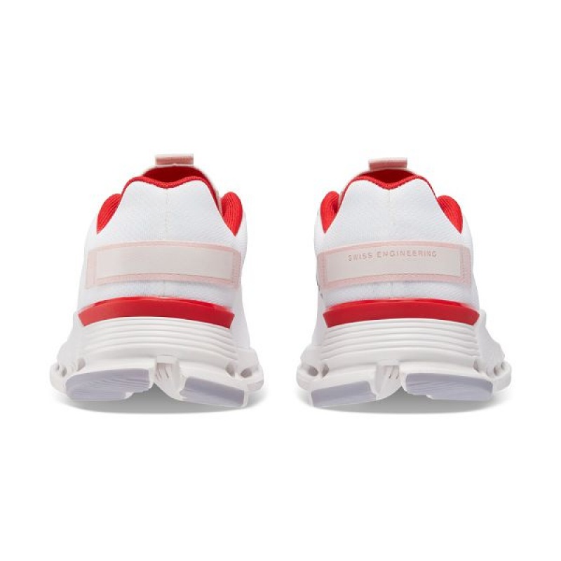Women's On Running Cloudnova Form Sneakers White / Red | 2973061_MY