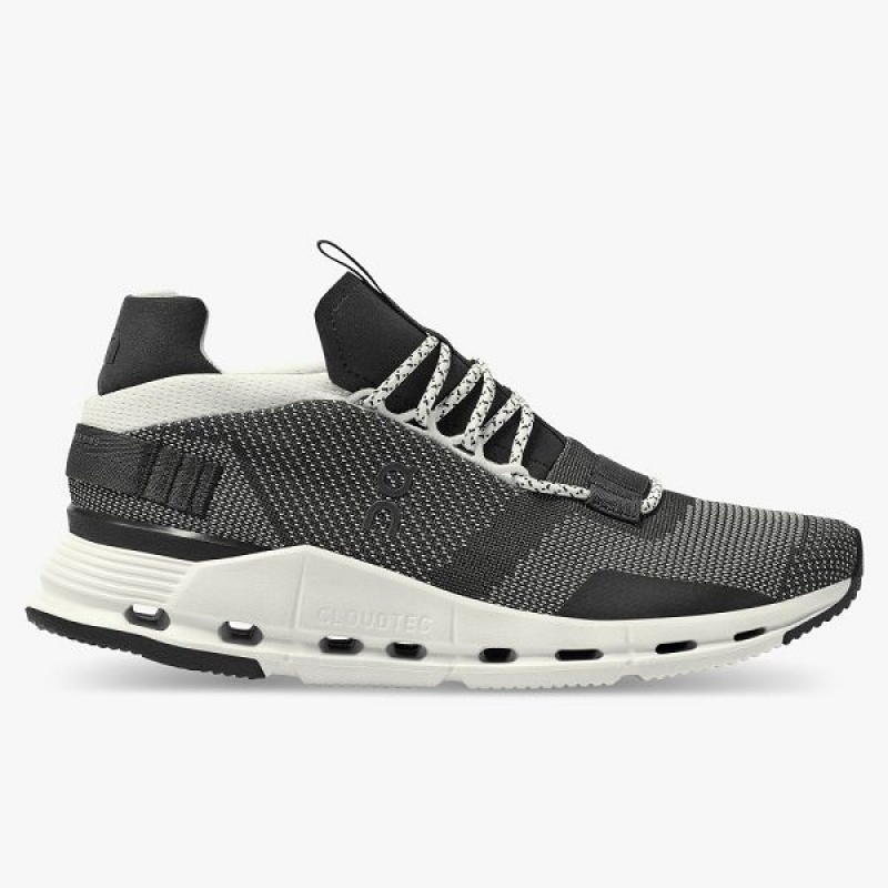 Women\'s On Running Cloudnova Sneakers Black / White | 2634890_MY